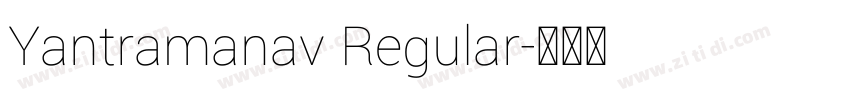 Yantramanav Regular字体转换